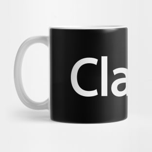 Clarity creative text design Mug